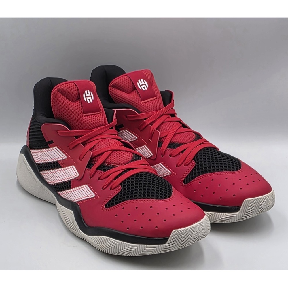 Adidas Harden Stepback Red Black Basketball Shoes Mens Size 12.5 EH1943